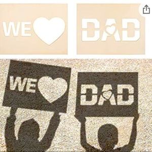 Set of 2 Father's Day Wood Picture Projection Plaque